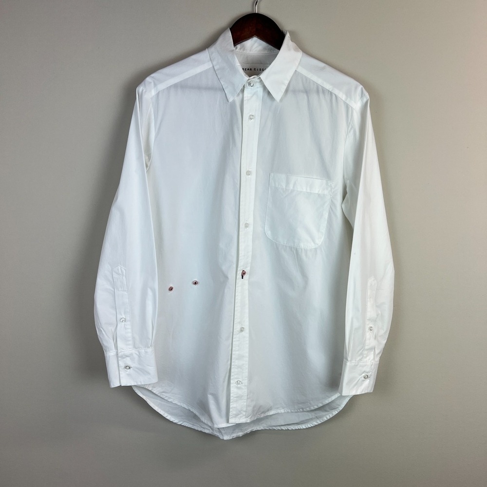 Wear Cissa The‎ Mens Shirt Womens XS S Button Up Wrap Top Blouse Classic Modern